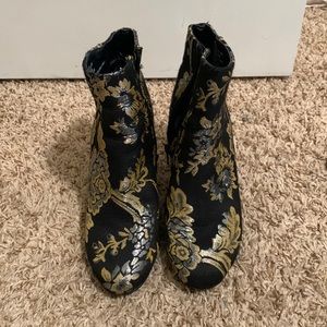 Floral boots
